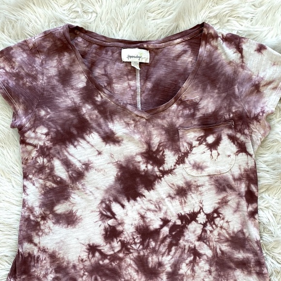 Anthropologie Porridge Tie Dye Pocket Tee - Picture 5 of 10